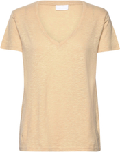2Nd Beverly Tops T-shirts & Tops Short-sleeved Beige 2NDDAY
