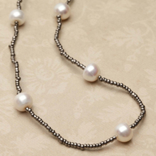Pearls for Girls. Halsband med pärlor, längd 45 cm