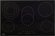 Keramisk kogeplade med 5 kogezoner touch-panel 90 cm 8500 W