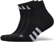 Prf Cush Mid 3P Lingerie Socks Footies/Ankle Socks Svart Adidas Performance*Betinget Tilbud