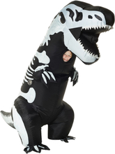 Uppblåsbar T-Rex Skelett Barn Maskeraddräkt - One size