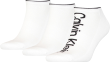 Calvin Klein Heren Sneakersokken Athleisure 3-pack Wit-One Size (40-46)