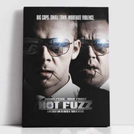 Decorsome x Hot Fuzz Classic Poster Rectangular Canvas - 20x30 inch