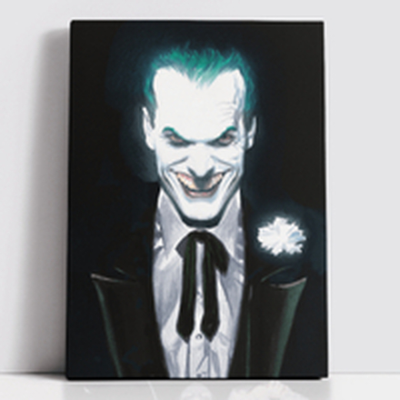 Decorsome x Batman Alex Ross - The Joker Rectangular Canvas - 12x18 inch