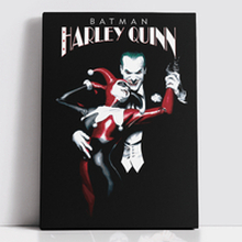 Decorsome x Batman Alex Ross - The Joker And Harley Rectangular Canvas - 12x18 inch