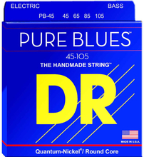DR Strings PB-45 Pure blues bas-strenge, 045-105