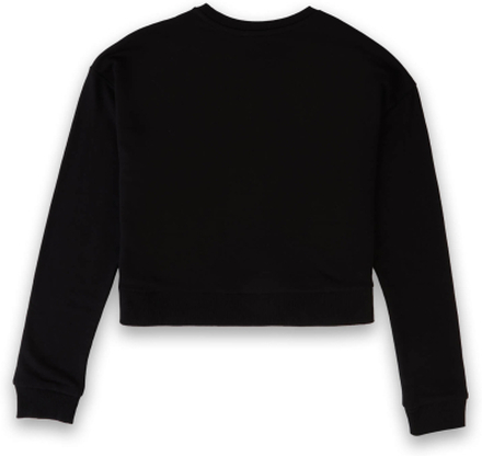 Hello Kitty Women's Cropped Sweatshirt - Black - L