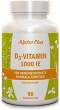 D3-vitamin 1000IE 90 tabletter