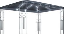vidaXL Paviljong med ljusslinga LED 400x300 cm antracit