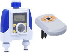 vidaXL Timer Elettronico Irrigazione a Doppia Uscita Sensore Umidità