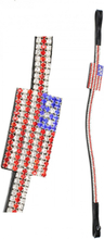 Mink Horse Pandebånd med flag i krystaller - USA