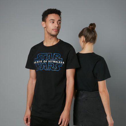 The Rise of Skywalker Logo Unisex T-Shirt - Black - XL