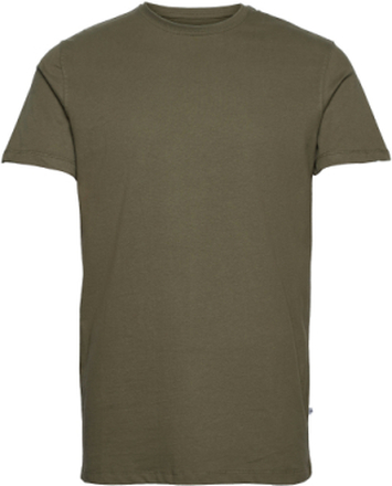 Basic Cotton Tee T-shirts Short-sleeved Grønn Kronstadt*Betinget Tilbud