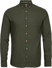 Dean Diego Cotton Shirt Tops Shirts Casual Khaki Green Kronstadt