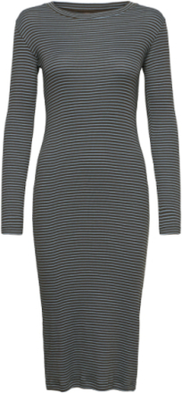 2X2 Cotton Stripe Duba Dress Dresses T-shirt Dresses Multi/mønstret Mads Nørgaard*Betinget Tilbud