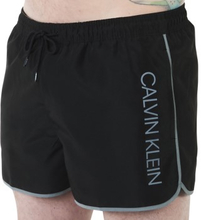 Calvin Klein Badebukser Core Solid Short Runner Swim Shorts Svart polyester Small Herre