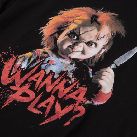 Chucky Wanna Play? Men's T-Shirt - Black - 4XL