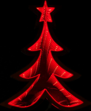 Röd Julgran LED-Lampa med Infinity-Ljus 21 cm
