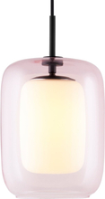 Globen Lighting Cuboza takpendel, 20 cm, fersken/hvit