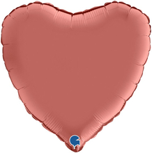 Folieballong Hjärta Roséguld