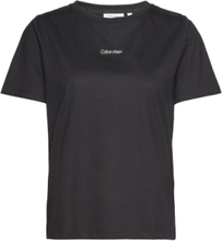 Micro Logo T-Shirt T-shirts & Tops Short-sleeved Svart Calvin Klein*Betinget Tilbud