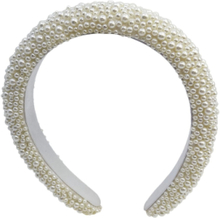 Coco Beaded Headband White Accessories Hair Accessories Hair Band White Pipol's Bazaar