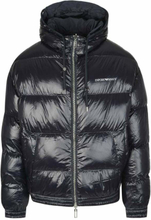 Emporio Armani Hooded Jacket Størrelse: 52, farge: Navy