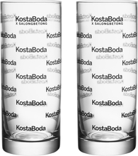 Kosta Boda - Salong Betong highballglass 33 cl 2 stk