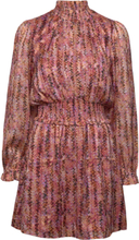 Vivida Printed Mini Dress Kort Kjole Rosa Dante6*Betinget Tilbud