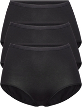 Decoy Maxi Brief, 3-Pack Gots Hipstertrosa Underkläder Black Decoy