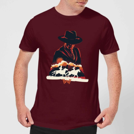 Westworld The Door Men's T-Shirt - Burgundy - XXL