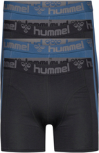 Hmlmarston 4-Pack Boxers Boksershorts Blå Hummel*Betinget Tilbud