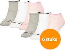 Calvin Klein Sokken Sneaker Dames 6-Pack Pink Combo