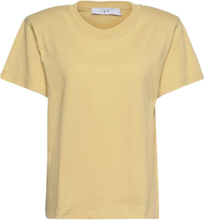 Galyla T-shirts & Tops Short-sleeved Gul IRO*Betinget Tilbud