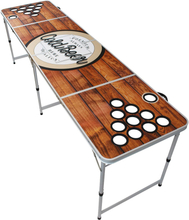 Backspin Beer Pong-bord set Wood isfack 6 bollar