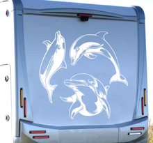 Stickers vissen Dolfijn silhouet camper