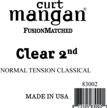 Curt Mangan 83002 løs nylon 2nd spansk gitarstreng, normal-tension