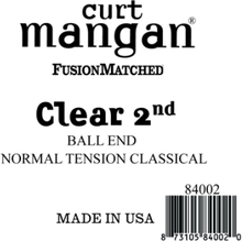 Curt Mangan 84002 løs nylon 2nd spansk gitarstreng, ball-end, normal-tension