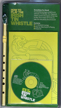 Irish Tin Whistle blikkfløyte med bok