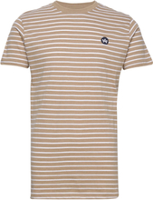 Timmi Organic/Recycled Striped T-Shirt T-shirts Short-sleeved Korall Kronstadt*Betinget Tilbud