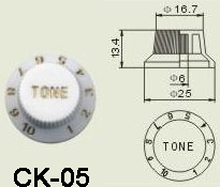 Wilkinson CK-05 el-guitar kontrol-knap hvid
