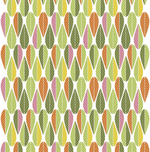Blader Grön/Rosa Tyg Arvidssons Textil