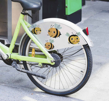 Getekende bijen fiets sticker