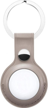 Hoco Protective Leather Keychain for Airtag - Khaki