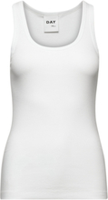 Camilo - Classic Rib Tops T-shirts & Tops Sleeveless White Day Birger Et Mikkelsen