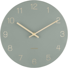 Wall Clock Charm Engraved Numbers Home Decoration Watches Wall Clocks Green KARLSSON