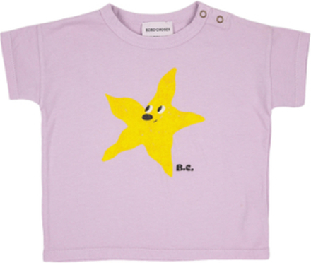 Starfish T-Shirt T-shirts Short-sleeved Lilla Bobo Choses*Betinget Tilbud