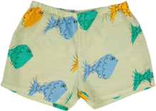 Multicolor Fish All Over Woven Shorts Shorts Chino Shorts Grønn Bobo Choses*Betinget Tilbud