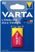 Varta: Longlife Max Power 9V Batteri