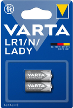Varta: LR1 / N / LADY 1,5V Alkaliskt batteri 2-pack